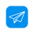 Telegram 纸飞机即时通讯软件蓝色Logo